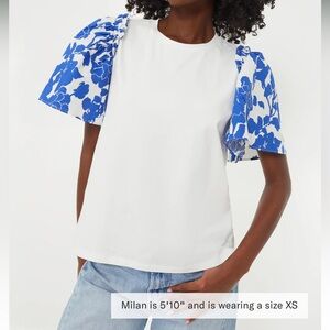 HYACINTH HOUSE
Blue Floral Mollie Tee